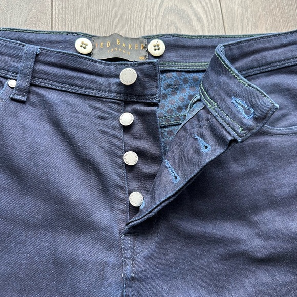 Ted Baker Button Fly Straight Slim Jeans - Picture 4 of 6
